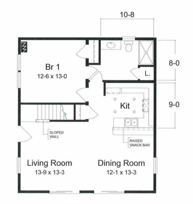 The Beach Haven is an attractive modular constructed two level Cape style home designed to accommodate many guests on a small building site.